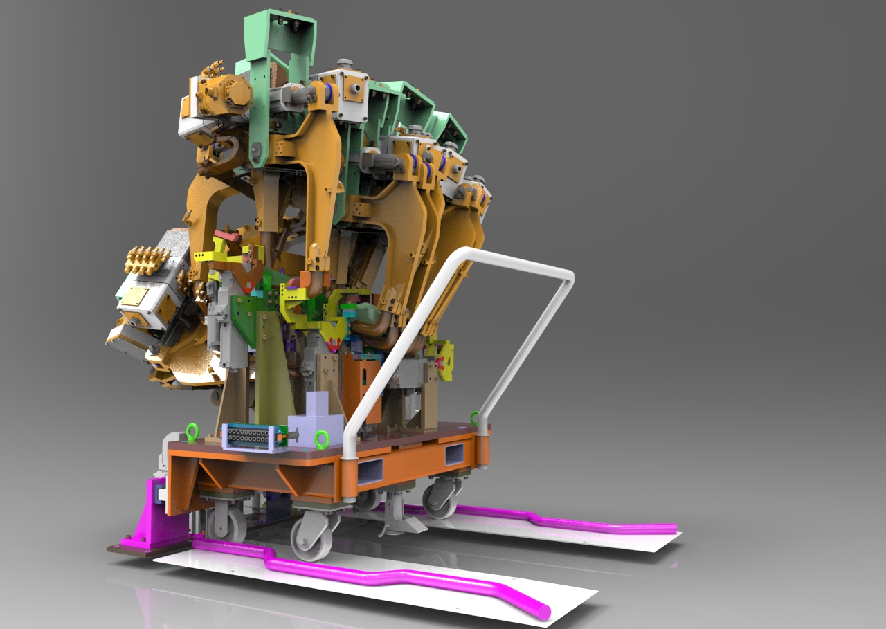 复杂焊装夹具设计3D模型